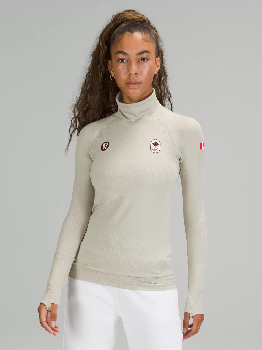 Lululemon Women’s Team Canada Swiftly Tech Turtleneck 2.0 Size 18